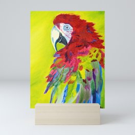 Fiery Feathers Scarlet Macaw Mini Art Print