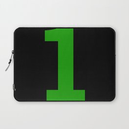 Number 1 (Green & Black) Laptop Sleeve