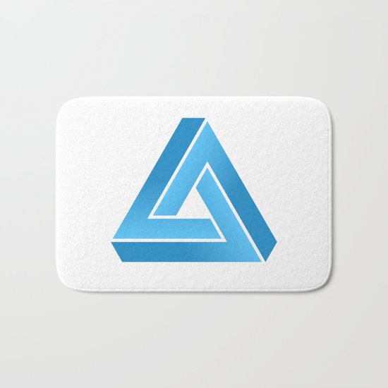 Impossible triangle Bath Mat
