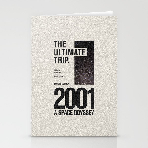 2001: A Space Odyssey Movie Poster Stationery Cards