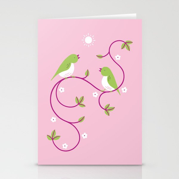 Spring Day (pink) Stationery Cards