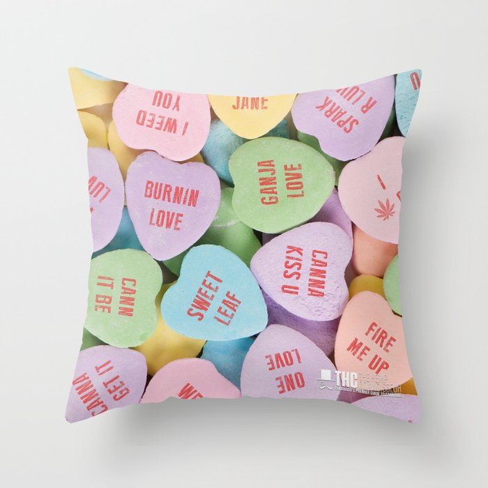 THC Valentine Throw Pillow