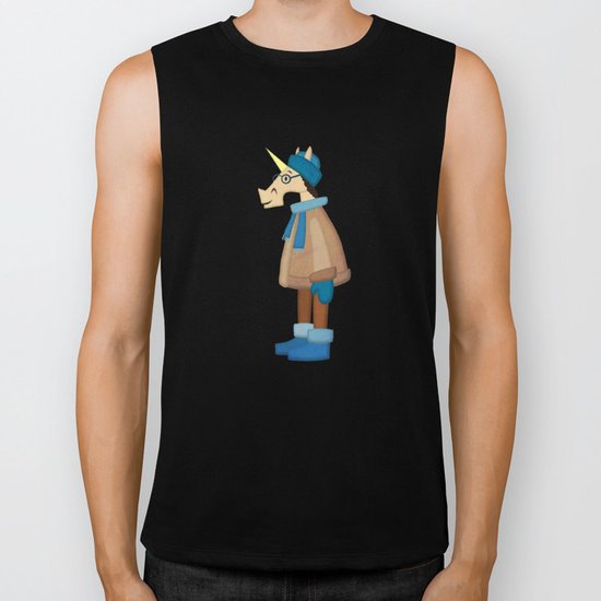 Cozy Coat Unicorn Biker Tank