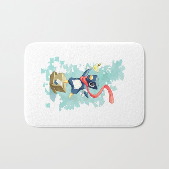 Party Penguin Bath Mat