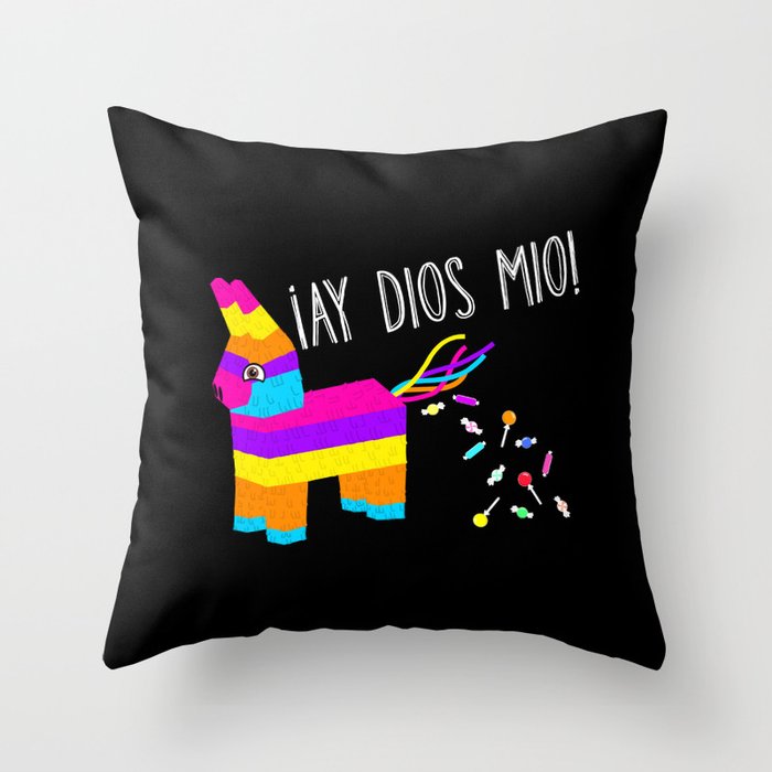 ¡Ay Dios Mio!  Piñata Problems Throw Pillow