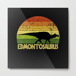 Edmontosaurus Metal Print | Edmontosaurus, Birthday, Archeology, Graphicdesign, Dinosaur, Dinosaur Lover, Paleontologist, Dinosaur Gift, Retro, Paleontology 
