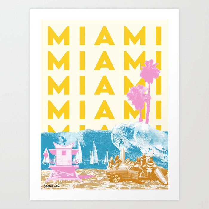 Miami Art Print