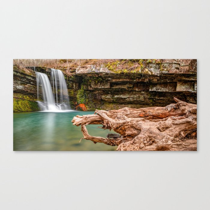 Devils Canyon Junior Falls And Blue Waters Panorama Canvas Print