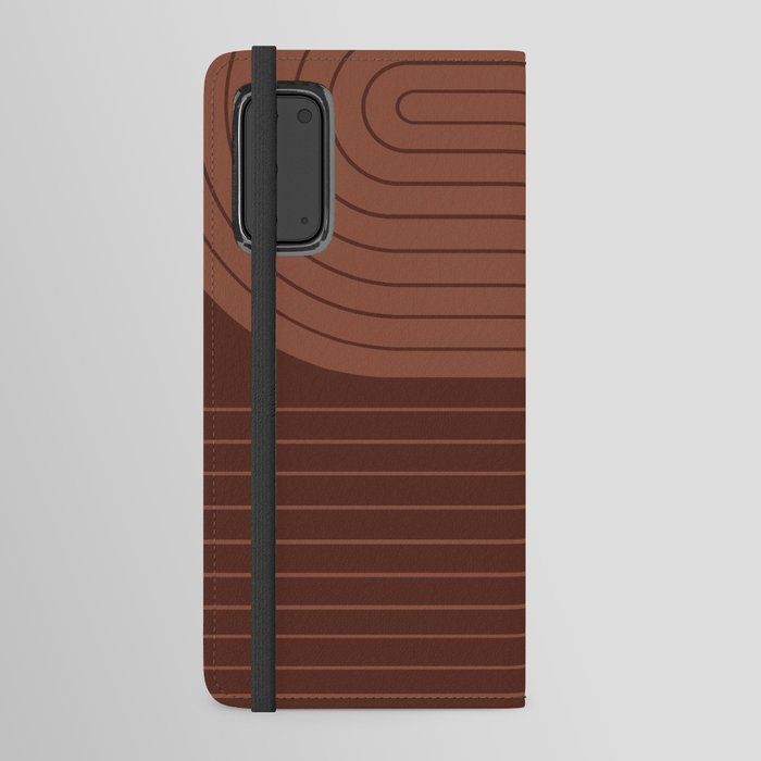 Two Tone Line Curvature XLVII Android Wallet Case