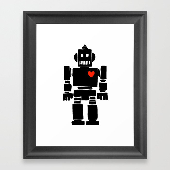 Loverbot Framed Art Print