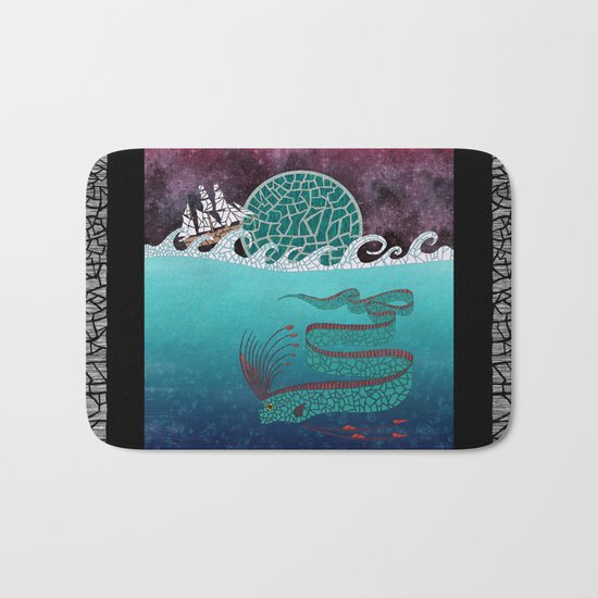 Ore Fish Mosaic Bath Mat