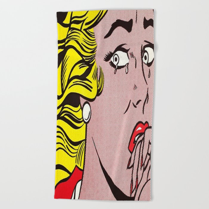 Roy Lichtenstein and American Pop Art Beach Towel