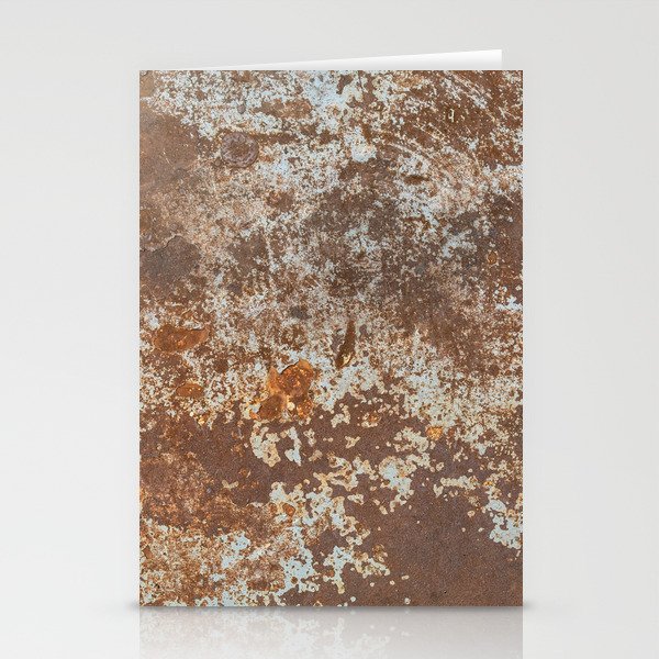 Old Weathered Rusty Metal Texture Stationery Cards