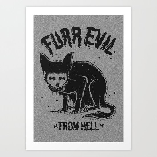 furr evil Art Print