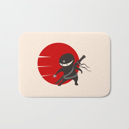 LITTLE NINJA STAR Bath Mat