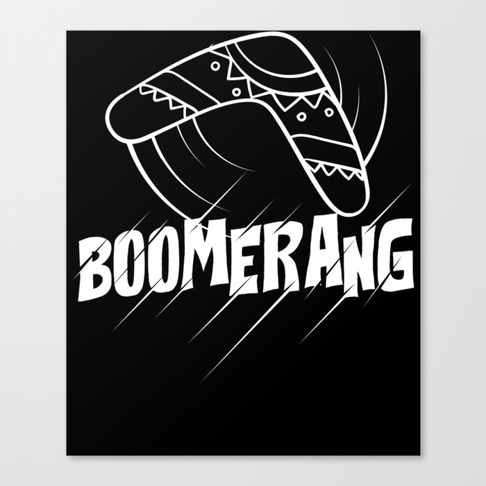 Boomerang Australia Hunting Sport Game Canvas Print