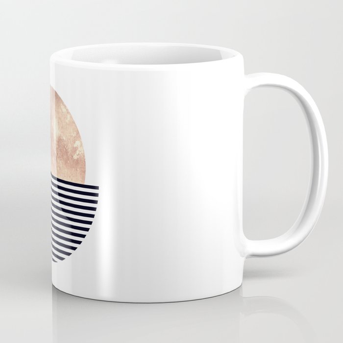 Rose Gold Sun - Scandinavian Art Coffee Mug