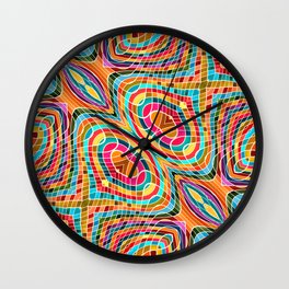 Wild Abstraction 12 Wall Clock