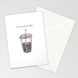 Ice Coffee Stationery Cards