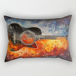 The rhythms of the guitar Rectangular Pillow
