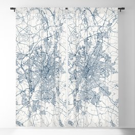 Leicester - England, Authentic Map Blackout Curtain