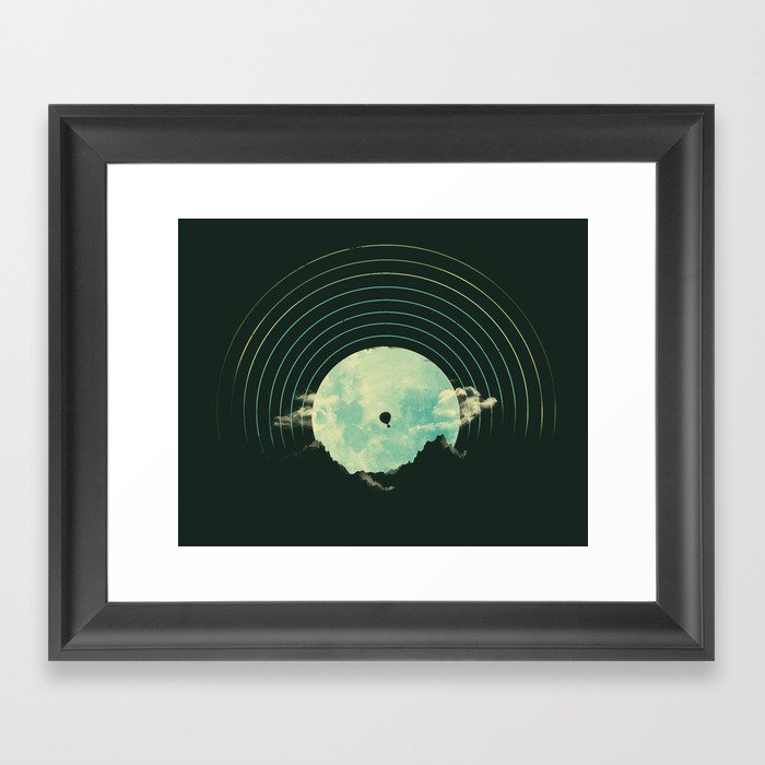 Soundtrack to a Peaceful Night Framed Art Print