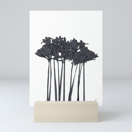 Resurrection Lilies 2 - Black Mini Art Print
