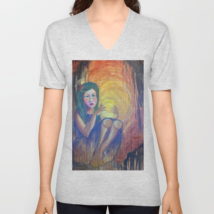 Of Darkness and Light V Neck T Shirt