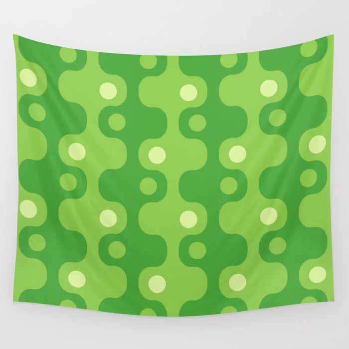 Retro Mid Century Modern Space Age Pattern 848 Wall Tapestry