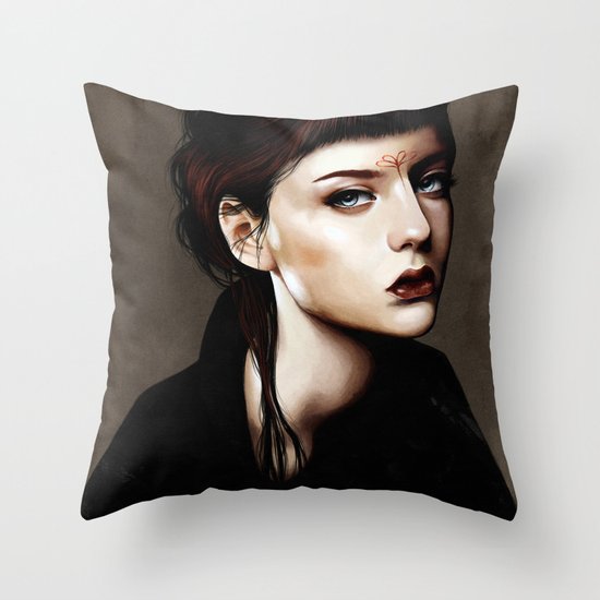 Zoey Scarlet Throw Pillow