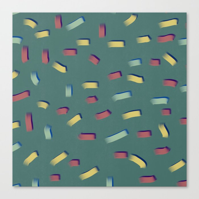 Color confetti pattern 2 Canvas Print