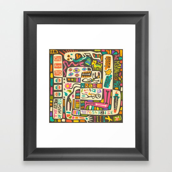 Tastes Great But Totally Inedible: Must be JAZZ (the art of madness and madness of art) Framed Art Print