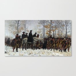 The March to Valley Forge by William Brooke Thomas Trego Canvas Print
