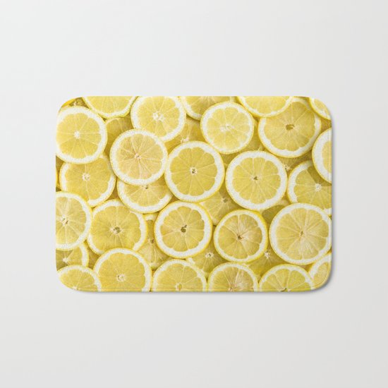 Lemon pattern Bath Mat