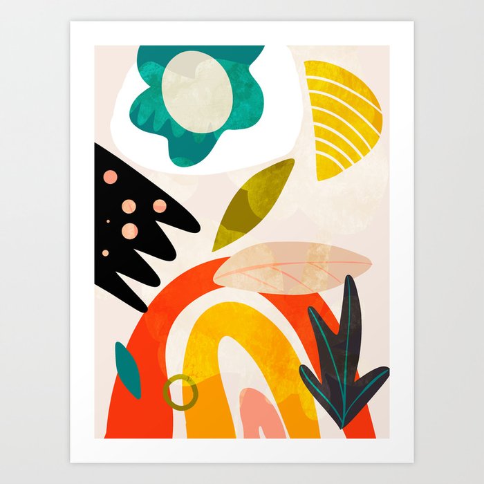 bauhaus goes Matisse in summer II Art Print