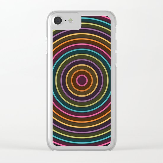 Colorful circle II Clear iPhone Case