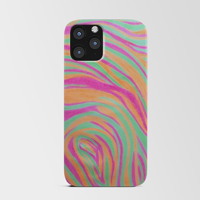 Neon Marble iPhone Card Case
