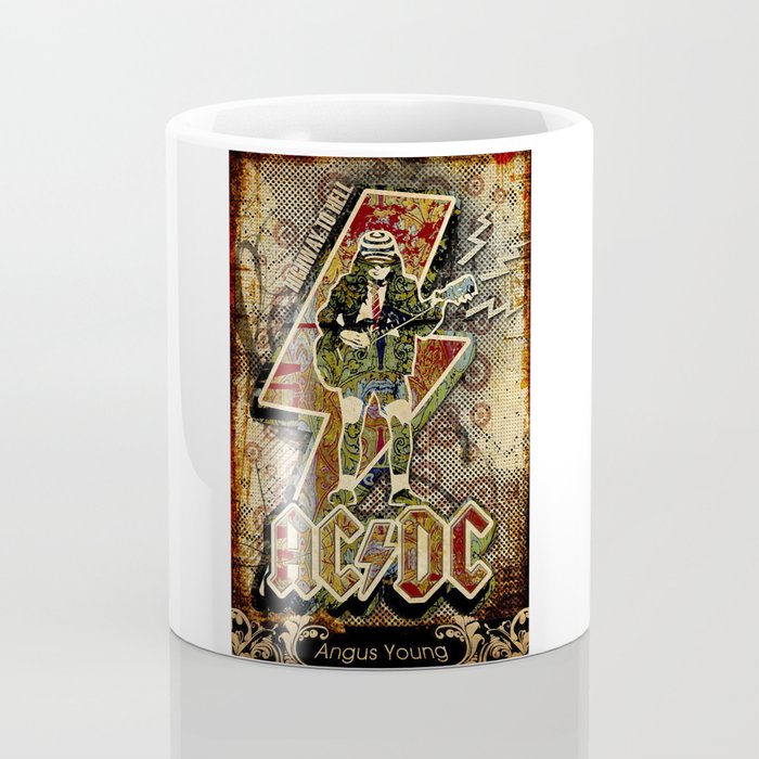 Ac Dc Angus Young Coffee Mug By Propaganda81 Society6 Ac Dc Angus Young Coffee Mug