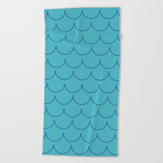 Blue Waves Beach Towel