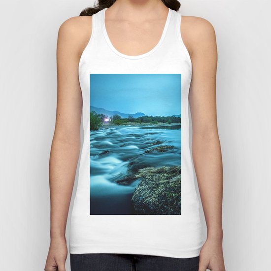 tranquil waterfall Unisex Tank Top