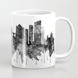 Milwaukee Wisconsin skyline BW Coffee Mug