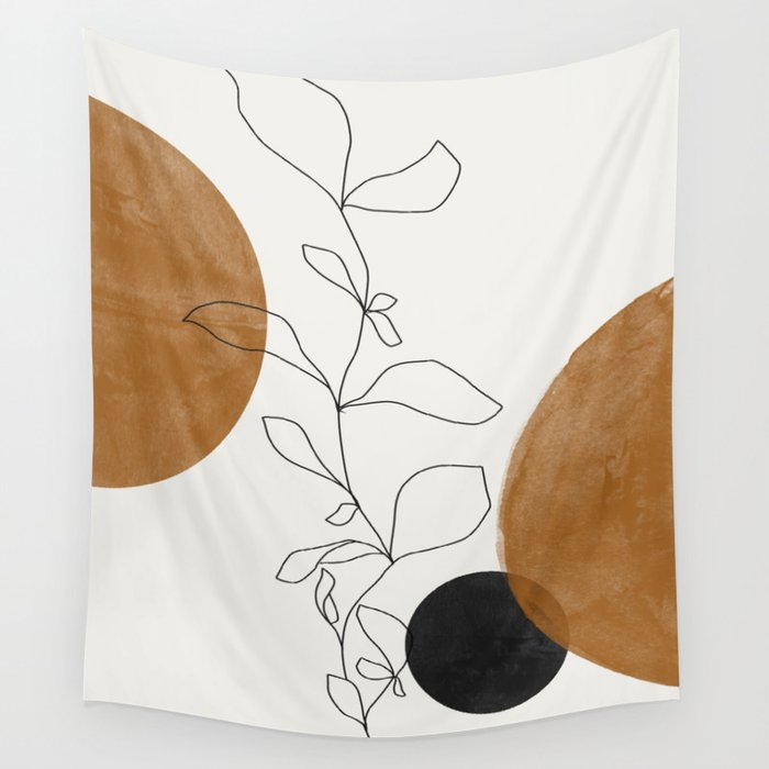 Abstract Plant Wall Tapestry