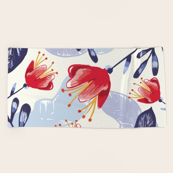 Flowers Beach Towel