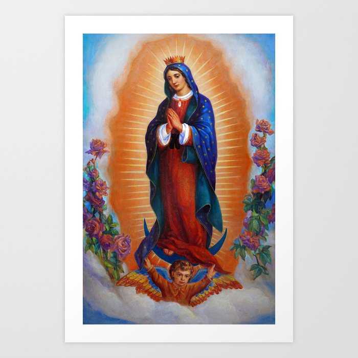 Our Lady Of Guadalupe Virgen De Guadalupe Art Print By