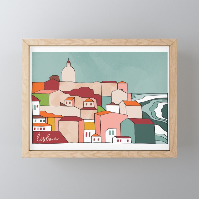 Lisboa Framed Mini Art Print