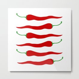Red Chili Peppers Metal Print | Design, Chili, Kitchen, 2Ddesign, Spicey, Eat, Graphicdesign, Groceries, Pattern, Graphic 