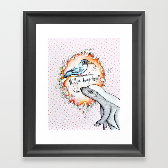 Be my honey? Framed Art Print