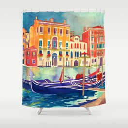 sunshine in Venezia Shower Curtain