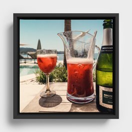 Spain Photography - Cold Refreshment On A Hot Summer Day Framed Canvas