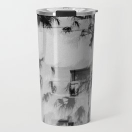 Black and White Palms Travel Mug